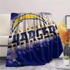 Los Angeles Chargers  Print Flannel Blanket, High quality Comfortable for All Seasons, Home Decor, Warmth and Comfort