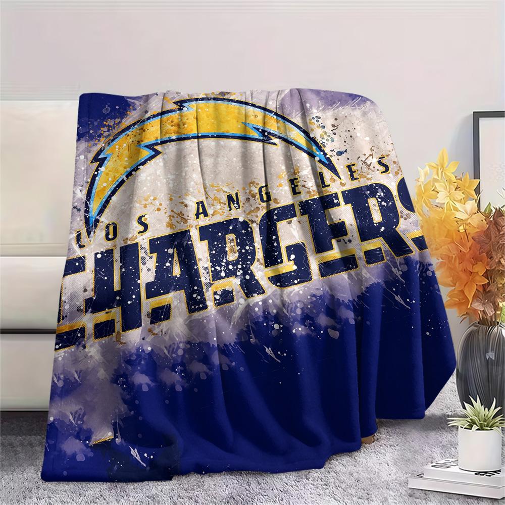 Los Angeles Chargers  Print Flannel Blanket, High quality Comfortable for All Seasons, Home Decor, Warmth and Comfort