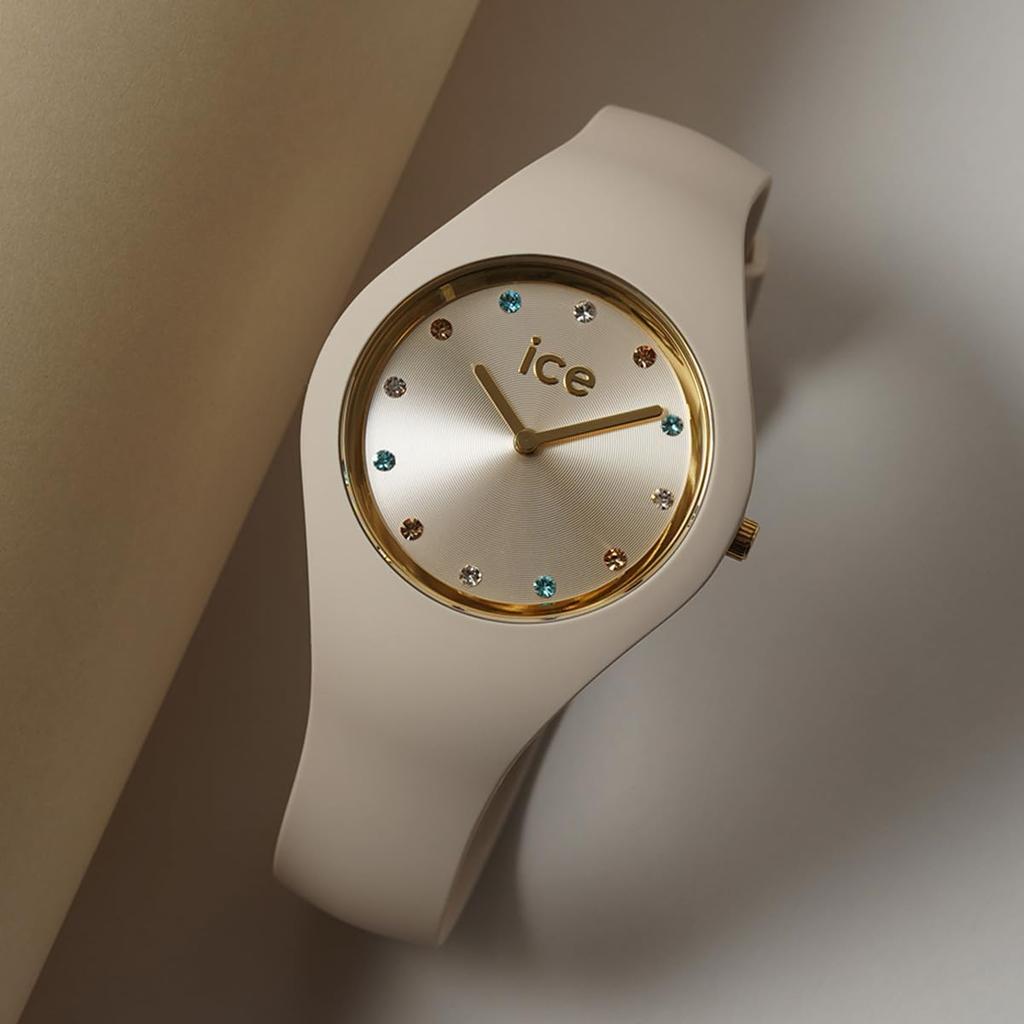 ICE WATCH ICE cosmos Vanilla 37mm Watch with Silicone and Rubber Strap Officially Imported (Small Plus) Women's (Product Code 022358) -