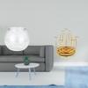 Rotating Transparent Fish Tank Cup Rack Stand Clear Household Ornament DIY Bowl Vase Table