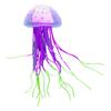 Silicone Jellyfish Ornament Decoration for Aquarium Fish Tanks 2.4x5 Inches Artificial Bright Color Moving Jellyfish
