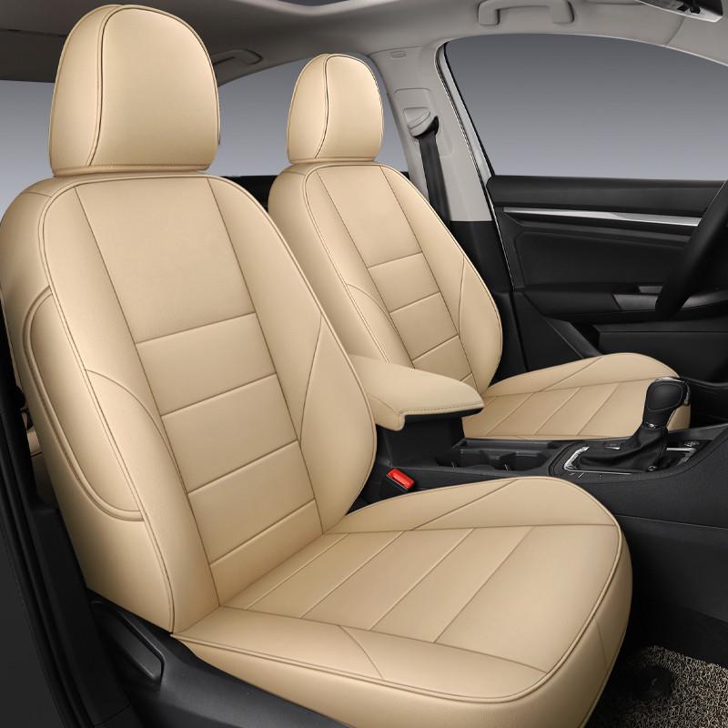All-Season Leather Seat Cover for Volkswagen Tango - Universal Fit, Original Car Texture
