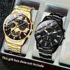 Fashion Business Sports Quartz Watch Paired with Stainless Steel Strap Quartz Movement Suitable for Wearing In Various Occasions