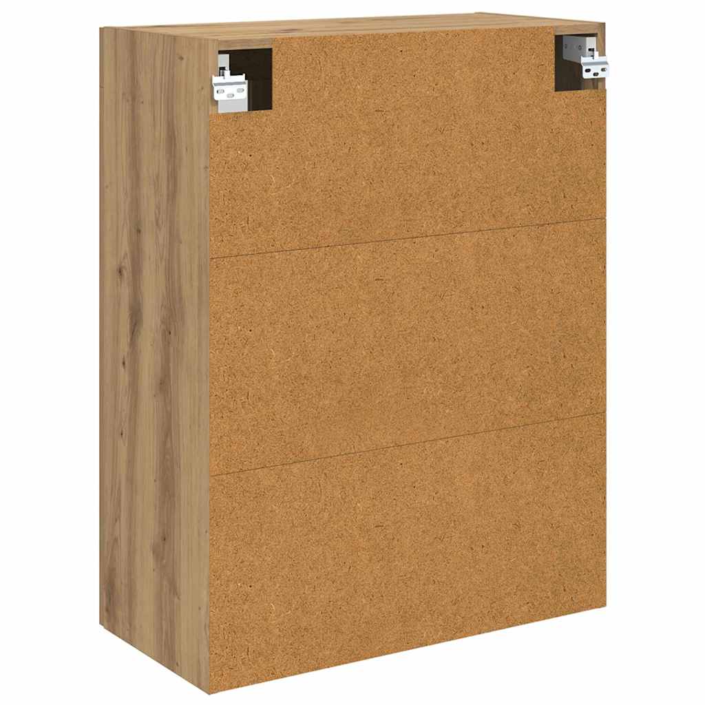 Wall Mounted Cabinet 2 pcs Artisan Oak Finish 69.5 x 34 x 90 cm