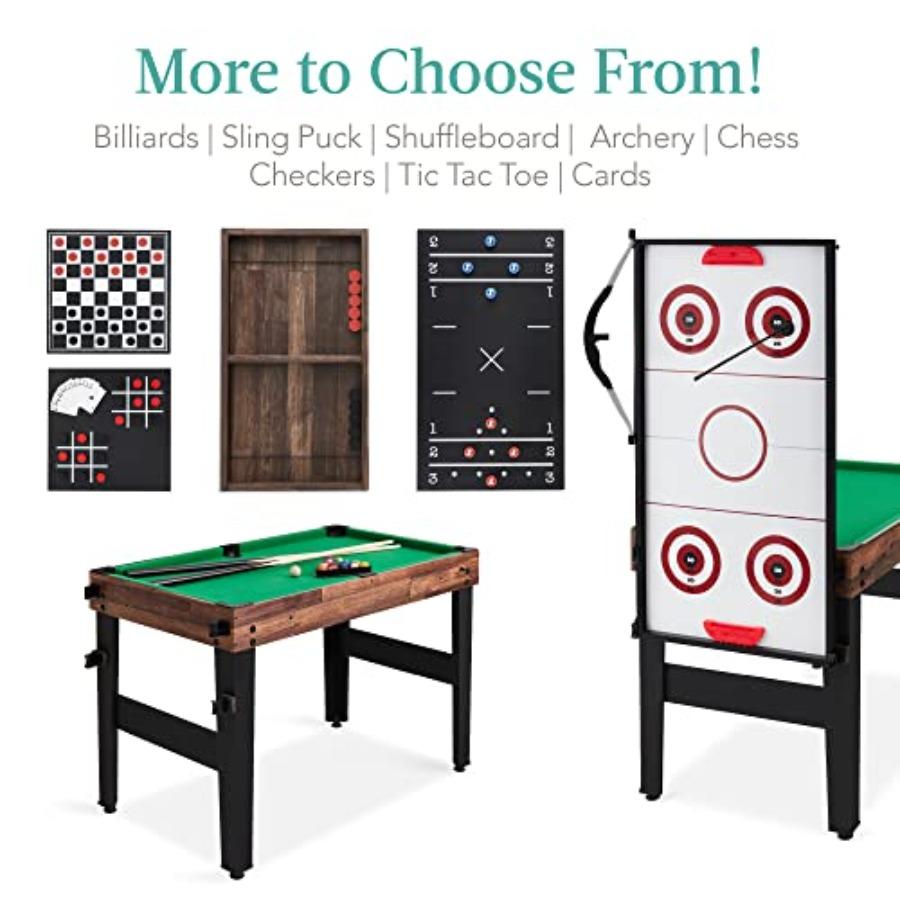 13in1 Combo Game Table Set for Home Game Room Perfect for Friends Family Gatherings Featuring Ping Pong Foosball Basketball Air