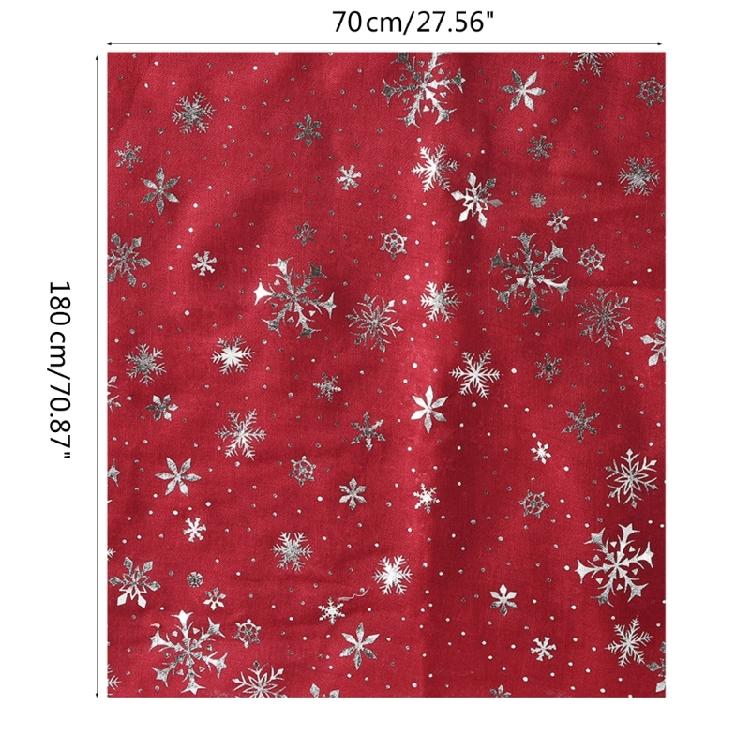 Glitter Christmas Scarf for Ladies Breathable Foil Print Winter Scarf for Adult
