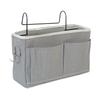 1Pcs Storage Basket Hanging Storage Rack Bed Remote Control Bookshelf Dormitory Storage Bag Stand With Hook Bedside Pocket