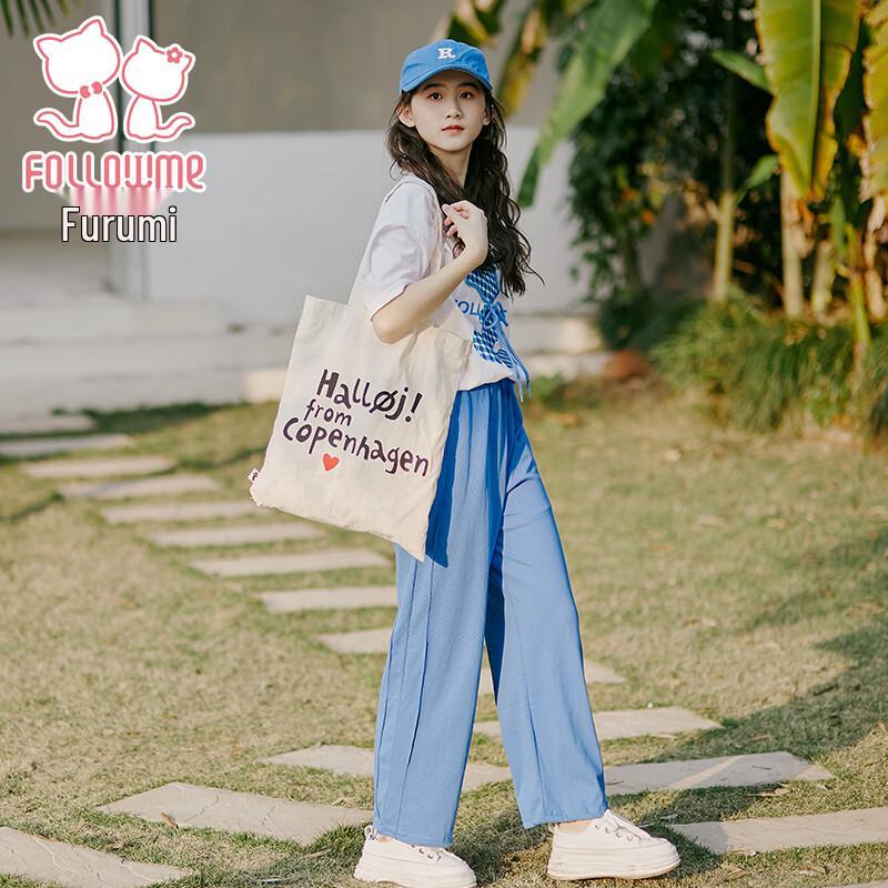 Fulomi Girls' Summer Short Sleeve & Pants Set