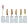 Multifunctional Nail Drill Bits Tungsten Steel 5 In 1 Nail Polishing Grinding Head Manicure