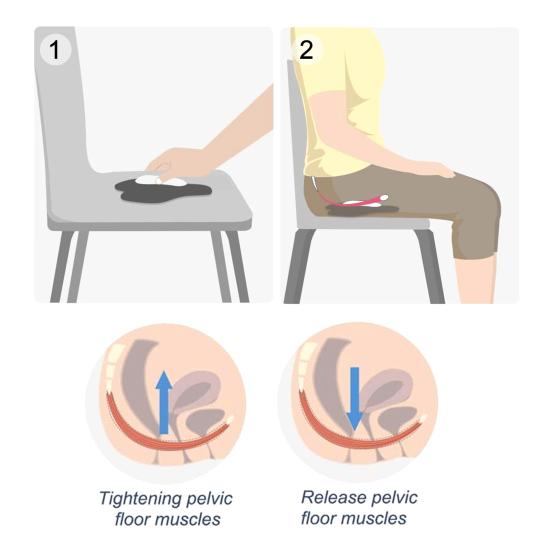 USB Electric Pelvic Floor Trainer Ergonomic Bladder Control Postpartum Recovery Prostatitis Relief Pelvic Floor Exerciser Strengthening Device