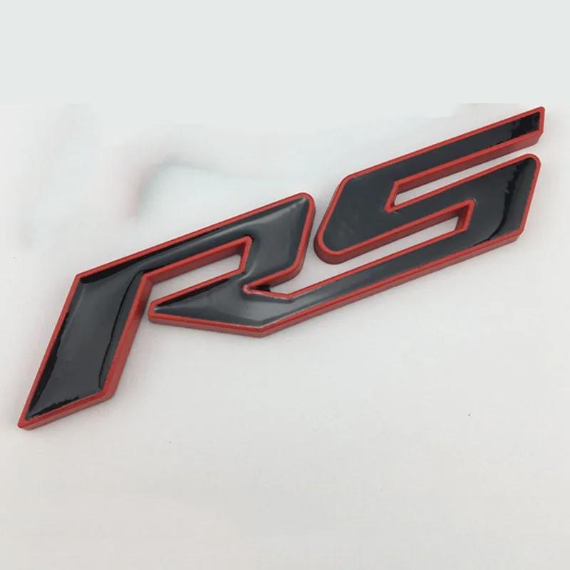 Car 3d Metal Stikcer Rs Emblem Letters Car Badge Trunk Decal For Chevrolet Chevy Blazer Onix Sonic Rs Car Stikcer Accessories FJ3
