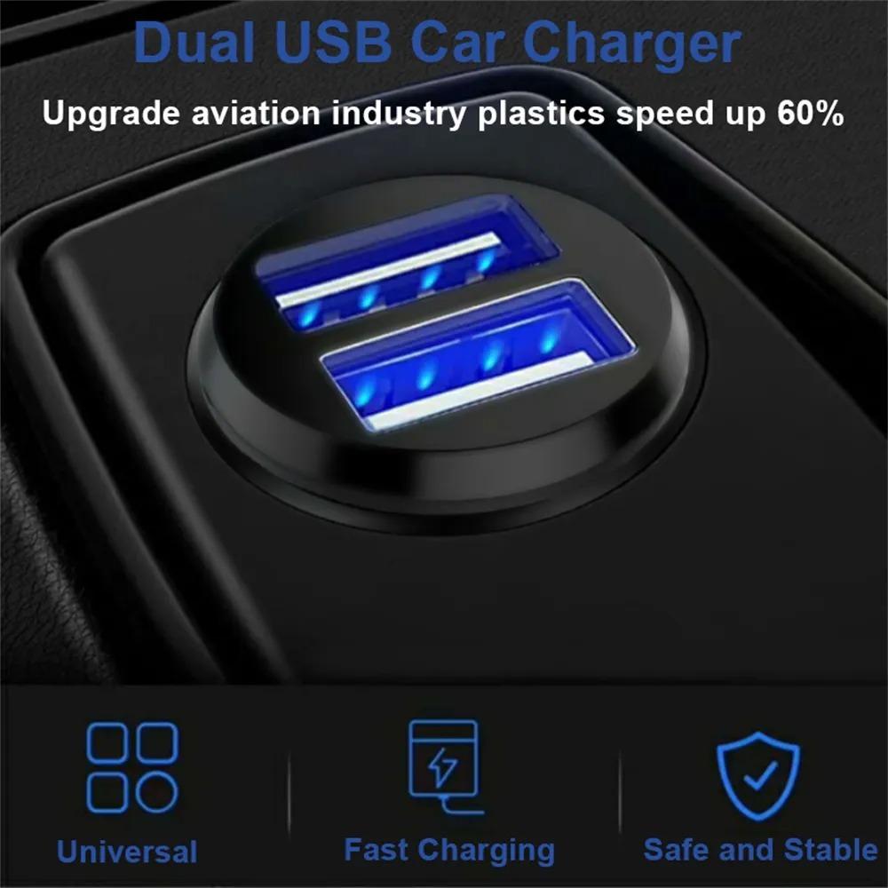 

5V 3.1A Dual Port Mini Car Charger 1Port/2 Ports USB Car Phone Charge Plug Car Phone Charding