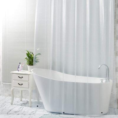 Bathroom Shower Curtain Liner Waterproof Reusable Simple Installation Quick-drying Standard Size PEVA Transparent Shower Curtain