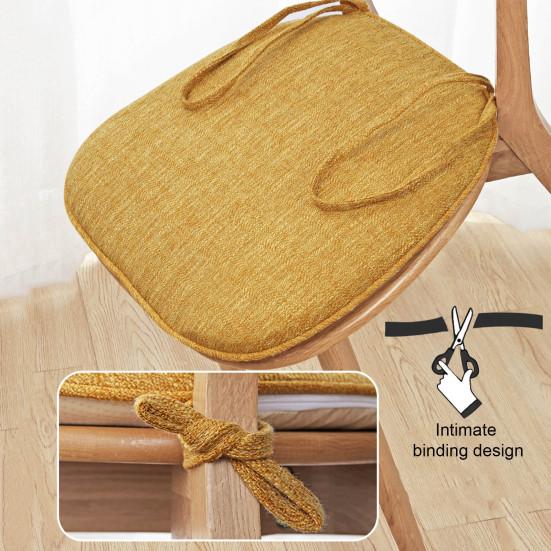 Winter Seat Cushion Stuffed Anti-slip Bottom Detachable Slow Rebound Pressure Relief Seat