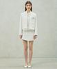 Alikim Aglow Tweed Skirt Pants / White