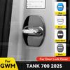 Car Door Lock Decoration Protection Cover Flags Emblem Stainless Steel Case For GWM TANK 700 2025 Auto Accessories