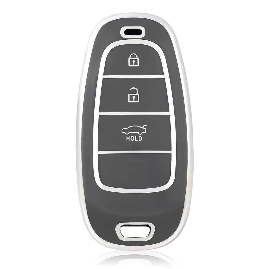 3 Buttons Fob Cover For Hyundai Santa Fe Tucson NEXO NX4 Atos Prime Solaris Car Remote Key Case Cover Auto Accessories