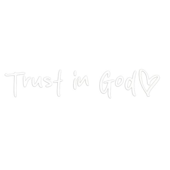 2/4/6/8Pcs Trust in God Rearview Mirror Stickers Strong Stickiness Waterproof Self Adhesive Car Decals Automotive Exterior Decals
