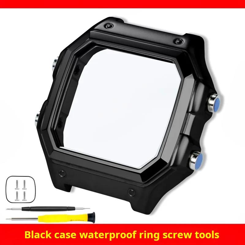 AE1200 Gehäuse Mod Kit Für Casio AE-1200WH Uhr Edelstahl Gehäuse AE1200 AE1300 Metalllünette Spiegel Wasserdichter Ring Werkzeuge Teile