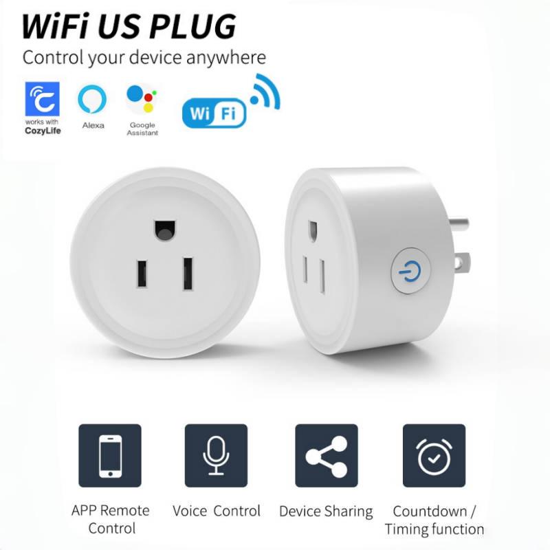 

Smart WiFi Plug, 16A, Cozylife App Remote Control, Compatible with Alexa & Google Cozylife US Plug 10A
