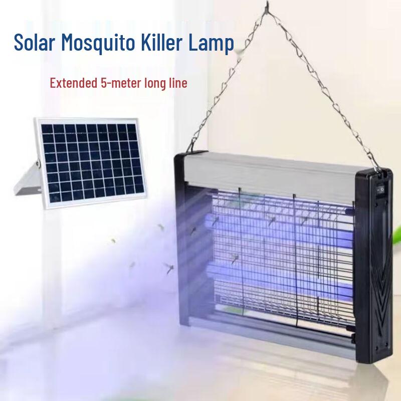 20W Dual-Tube Solar Mosquito Killer Lamp