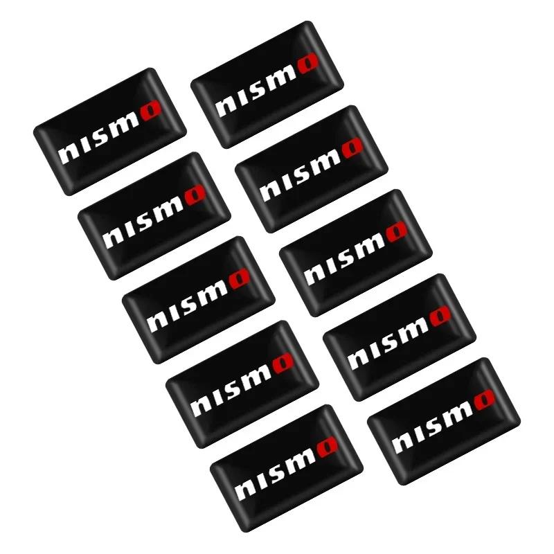 10ST 3D Epoxi Rattdekor Klistermärke Bilstyling Interiör Dekaler För Nissan Nismo Tiida Teana GTR Juke Versa Almera