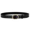 Wide Waist Seal Jeans Belt Ladies Leather Belt Cuckoo Simple Belt