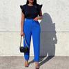 Womens High Waisted Pants Straight Leg Pant Business Work Casual Trousers