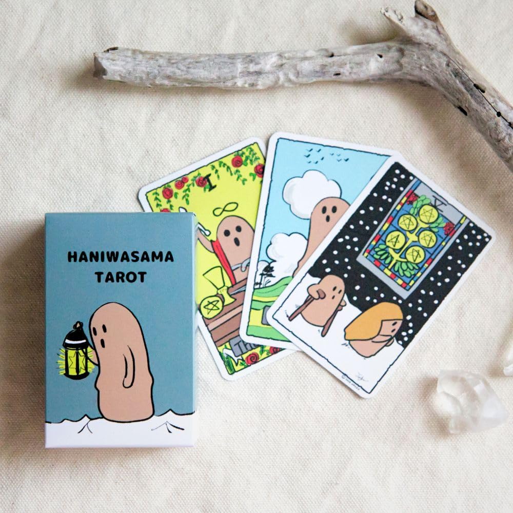 Set Umeko 78 52 Japanese Includes Drawstring Bag "Haniwasama Tarot" Cards, Pages, [Authentic]