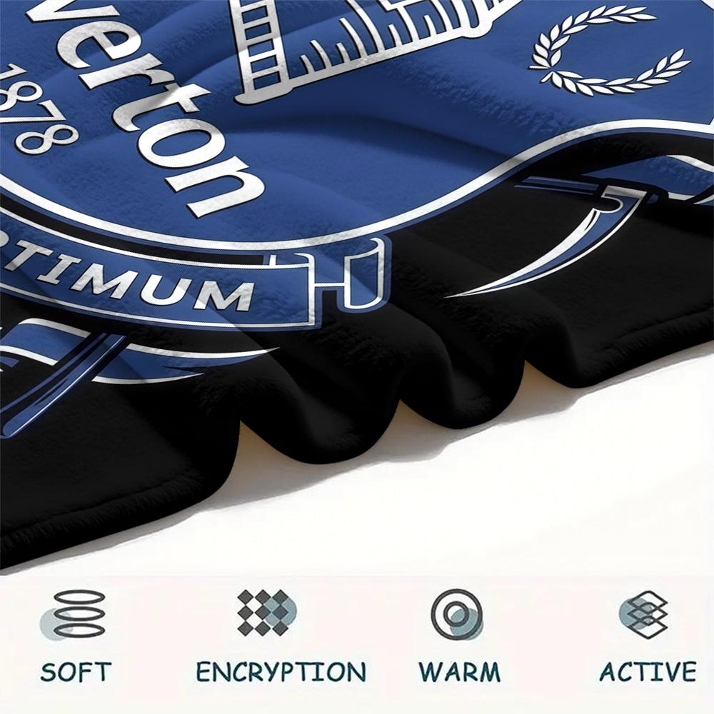 Custom Name Everton2 Flannel Blanket, High quality Comfortable for All Seasons, Home Decor, Warmth and Comfort
