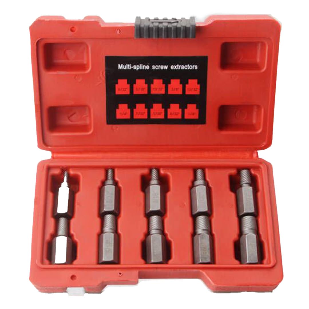 

TOMMYFIELD Broken Bolt Head Screw Screw Screw Thread Storage Box Hexagonal Head Remover, Extractor, Head, Repair, Included, (Kit) [Product]