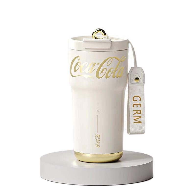 GEMIGEI GE-CK23AW-B79 Portable Insulated Coffee Mug with Straw 700ml
