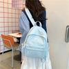 Schoolbag College Student Backpack Junior High School Student Computer Bag Korean Version Simple Girl Bow School Bag Large Capacity Backpack Female