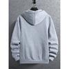 Men's Lined Long Sleeved Zipper Jacket Hooded Sweatshirt, Suitable for Daily Wear, Suitable for All Seasons, Available in Multiple Colors and Sizes