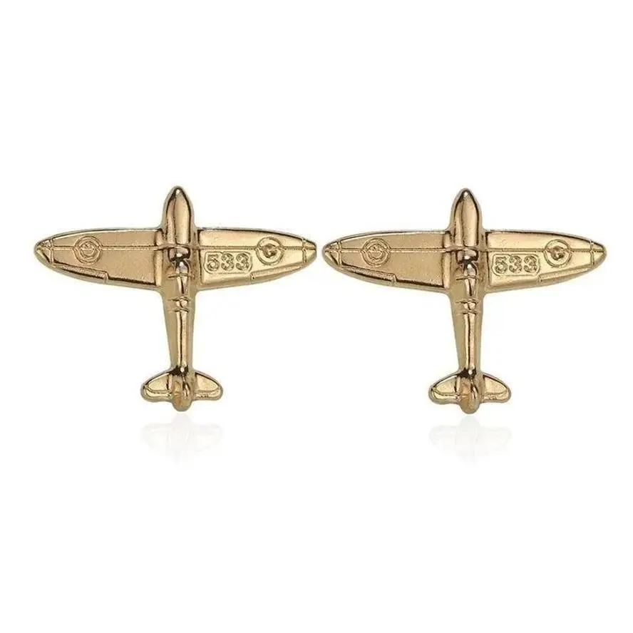 New 1 Pcs Two Aircraft Alloy Airplane Pins Children Lovely Brooch Clothes Cowboy Bag Holiday Gifts Shoes Bags Badges Customized
