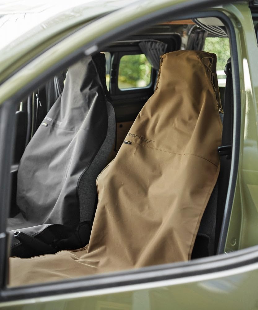 GORDON MILLER Cordura Front Seat Covers, Waterproof, Durable, Stain-Resistant, Universal Fit, Easy Installation, Coyote Beige, 01642440