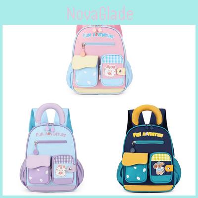 Cartoon Kids Backpack For Preschoolers With Breathable Nylon And Air Cushion Straps For School Use