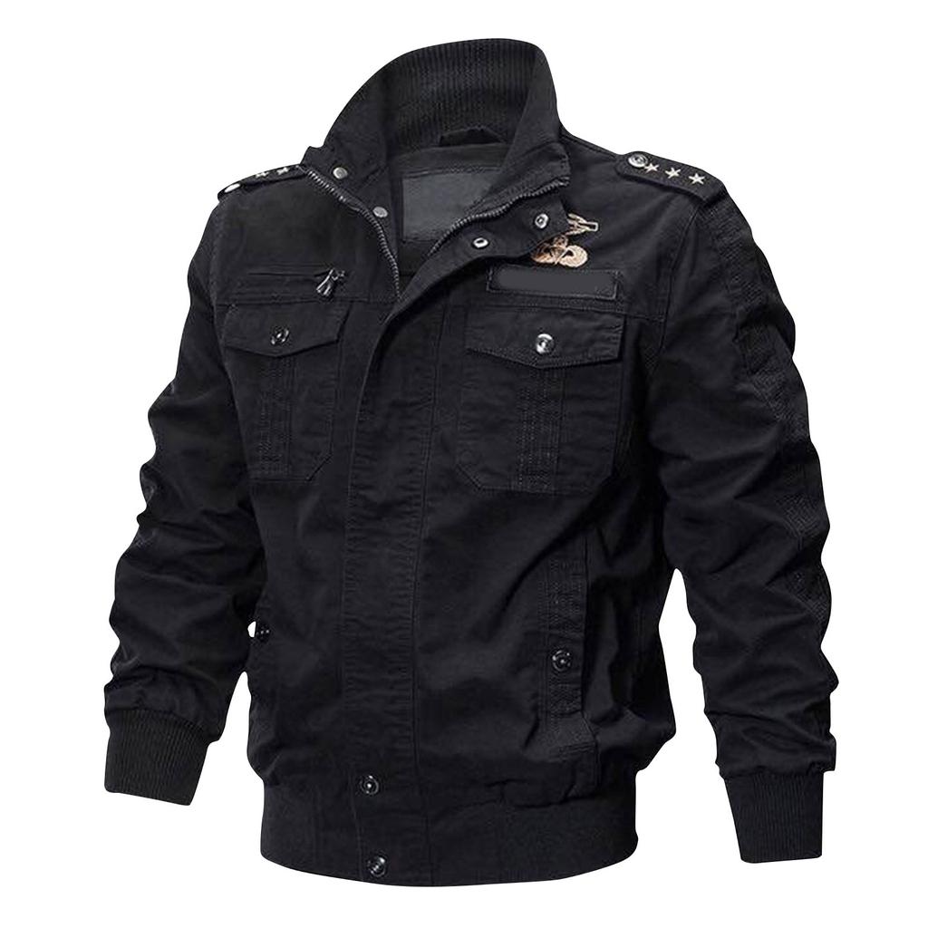 Men's Special Forces Jacket Men's Solid Color Fashion Jacket Denim Coat