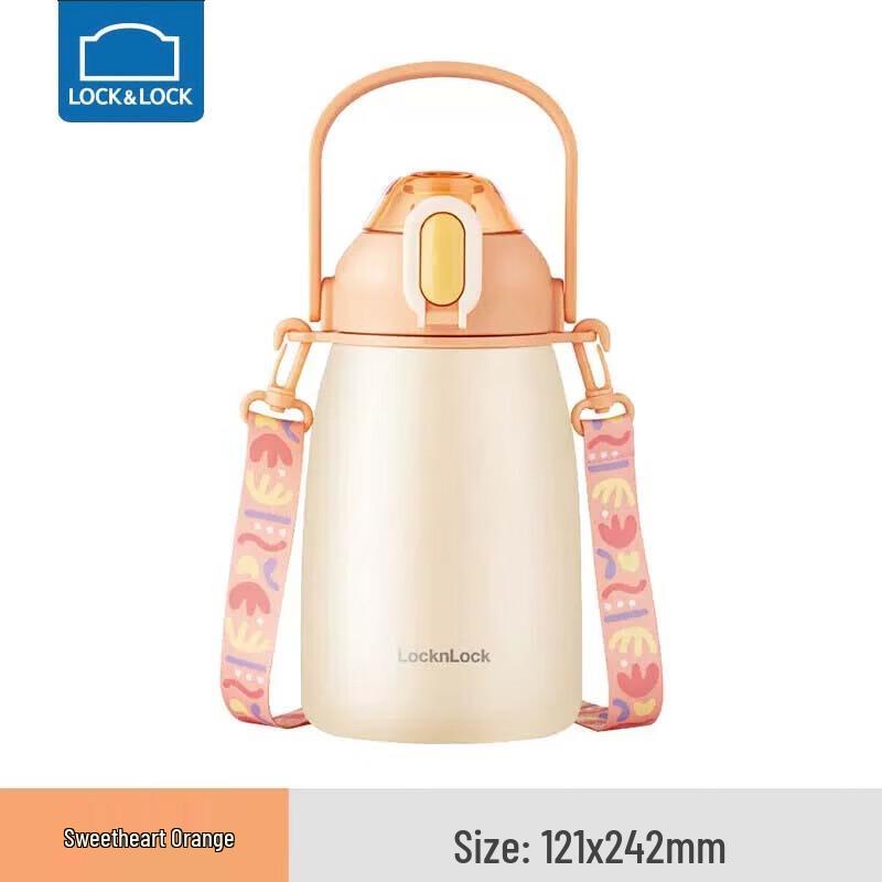 Lock&Lock 1.5L Big Belly Insulated Straw Water Bottle