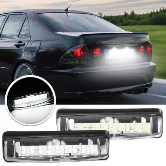 2pcs LED Number Plate Light Bulb Lamp For Toyota Avensis Lexus IS200 300 ES300