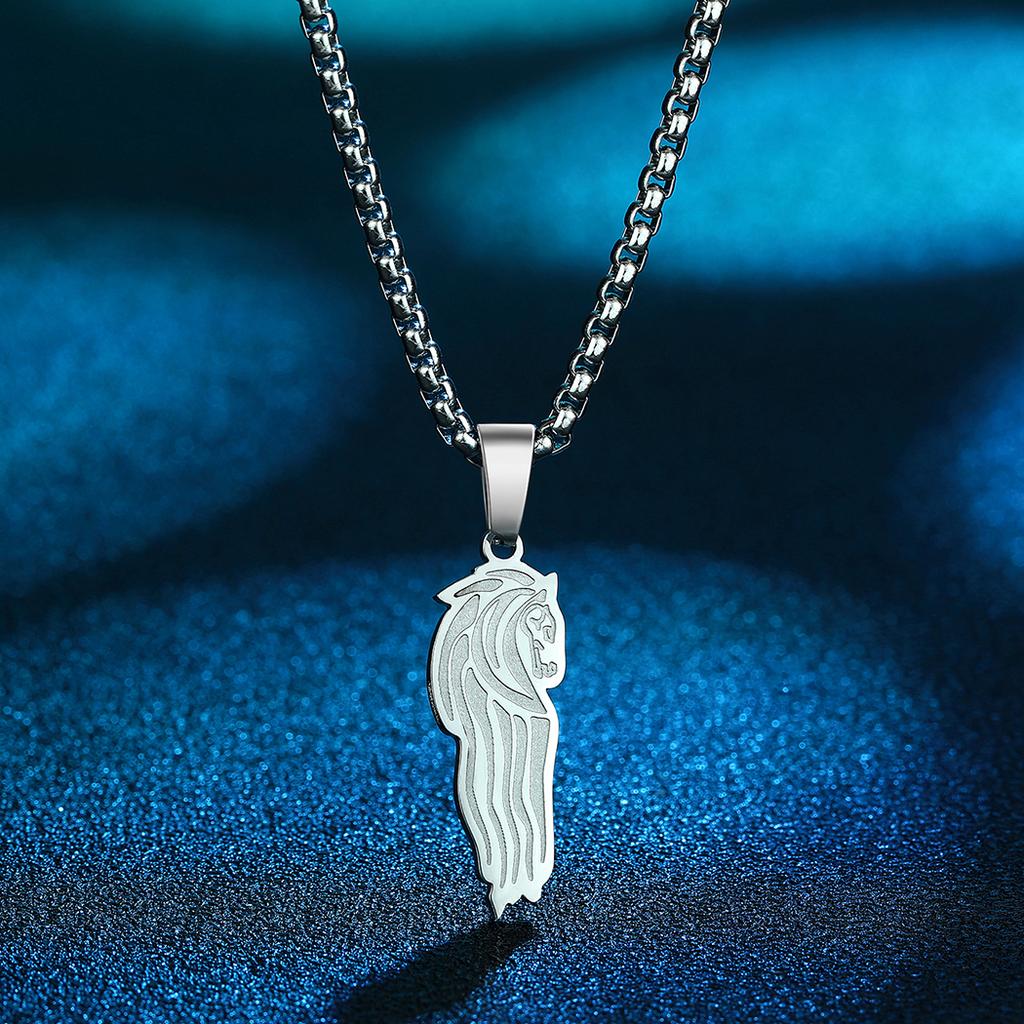 Kinitial Rohan Crest Pendant Necklace Lord of The Rings Jewelry LOTR Fan Gift Rohan Charm Christmas Gift