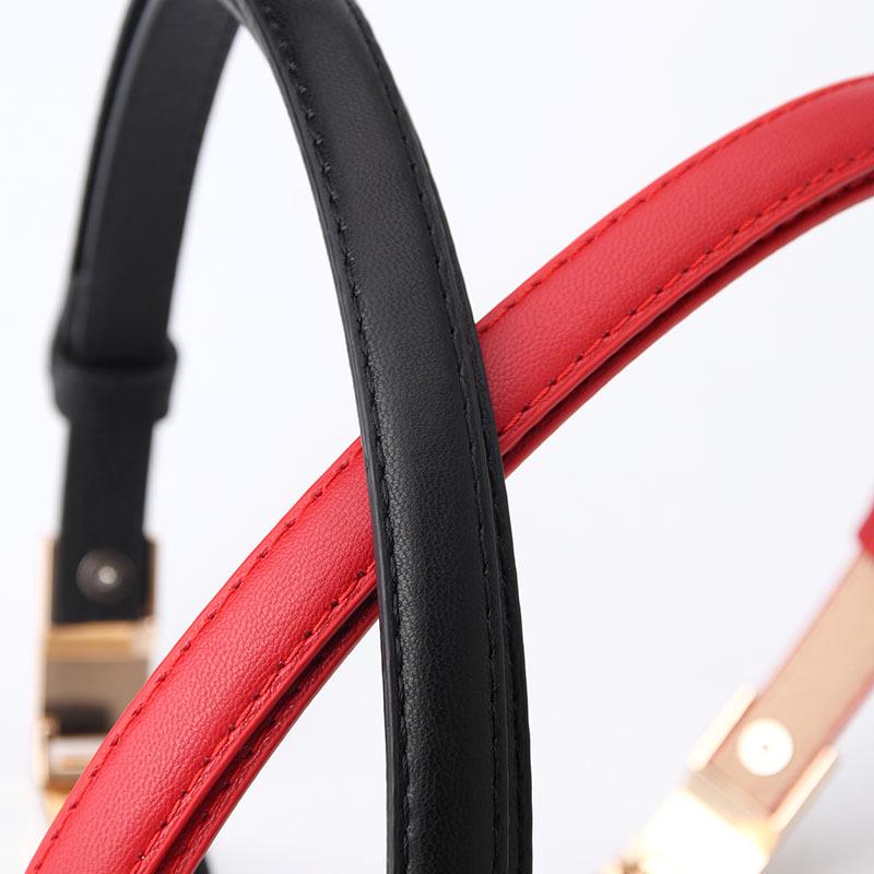 Stilvoller Dunkler Ledergürtel Verstellbar für Damenmäntel & Kleider