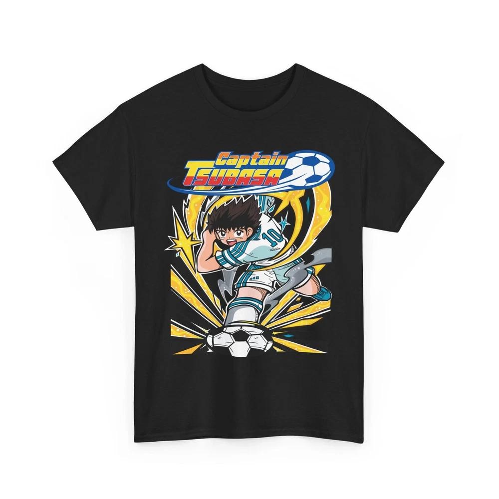 Captain Tsubasa Soccer Black V2 T Shirt Unisex Style S