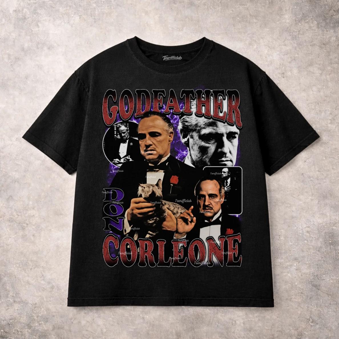 Godfather T Shirt Don Corleone Movie Mafia Classic Film Graphic Tee M
