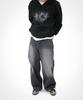 [Fleece-Lined] Silver Dcrstar Oversized Hoodie Black