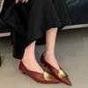 Luxury Women Heeled Shoes Pointed Toe Low Heels Designer Shoes Sexy Dress Fashion Woman Pumps
