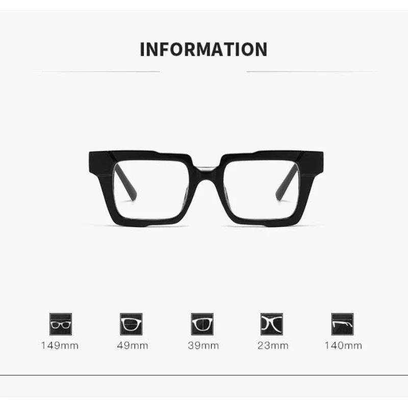 Vintage Stylish Large Frame Pochromic Myopia Glasses Designer Luxury Color Changing Anti-blue Light Near Sight Eyeglasses