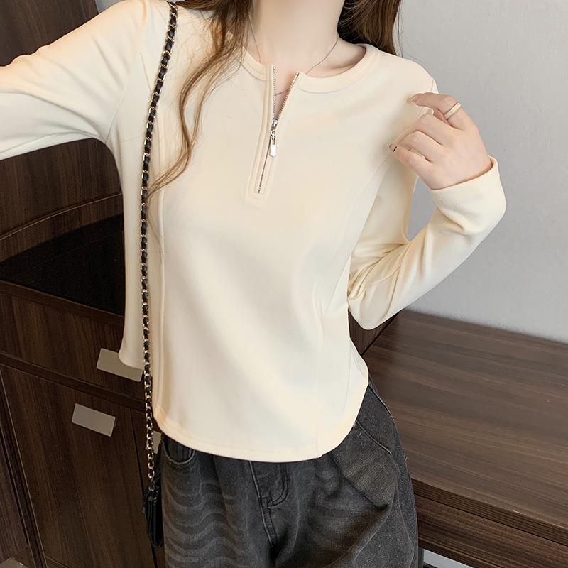 

Women s Plus Size Slimming Long Sleeve Thickened Base Layer T-shirt 2XL