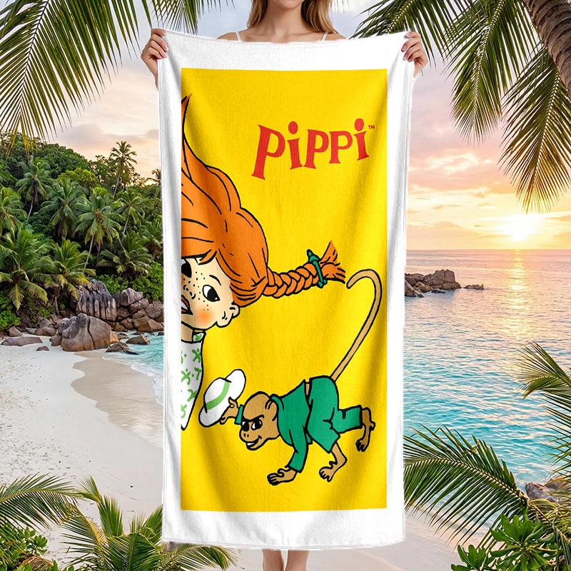 Large Beach Towel Quick Dry Absorbent Towel For Beach IndoorPippi Longstocking