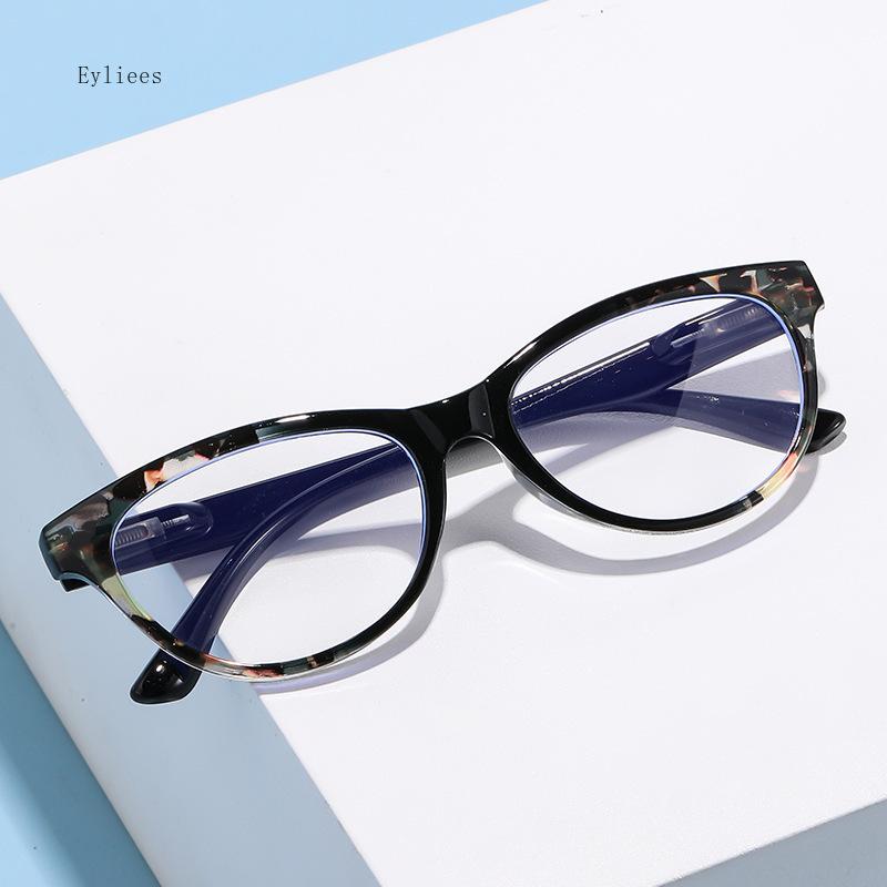 Female's Spectacles Trend Printed Frames Reading Spectacles Male Eye Protection Anti-Blue-Ray Presbyopia Eyeglasses +1.0~+4.0